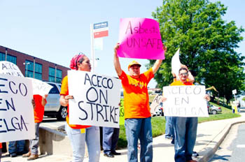 Asbestos Workers Walk Out in MD