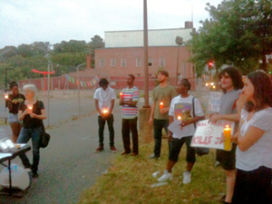 Labor Photo: Candlelight Vigil Against Walmart