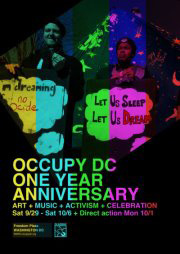 THIS JUST IN: Occupy DC to Celebrate 1-Year Mark