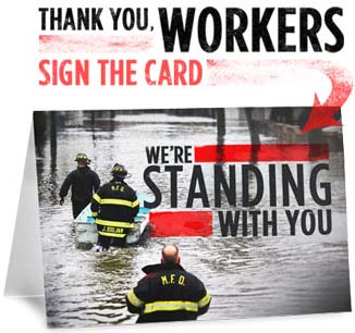 Standing With Workers, Responding To Sandy