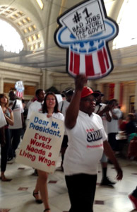 Low-Wage DC Workers Strike