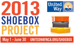 Kicking Off the 2nd Annual United Way Shoebox Drive