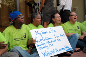 Echoing '63 DC March, Walmart Workers Sit-In